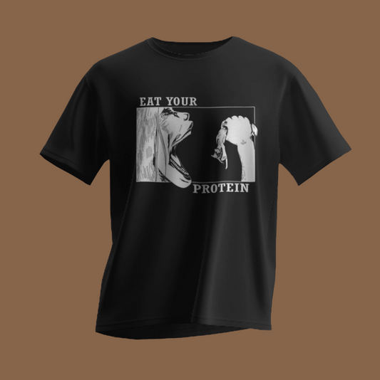 AOT "Eat Your Protein" T-Shirt (Black)